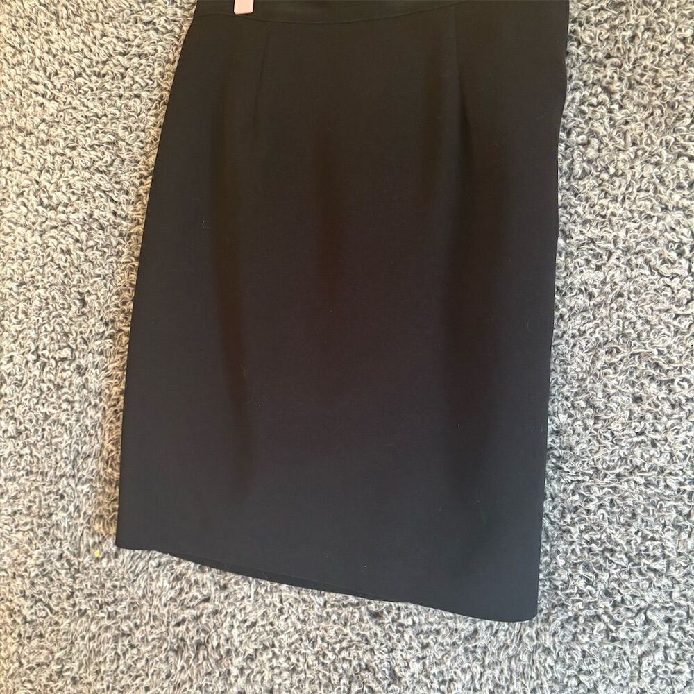 Laura Scott Women's Black Peasant Skirt Size 12 Knee Length Business